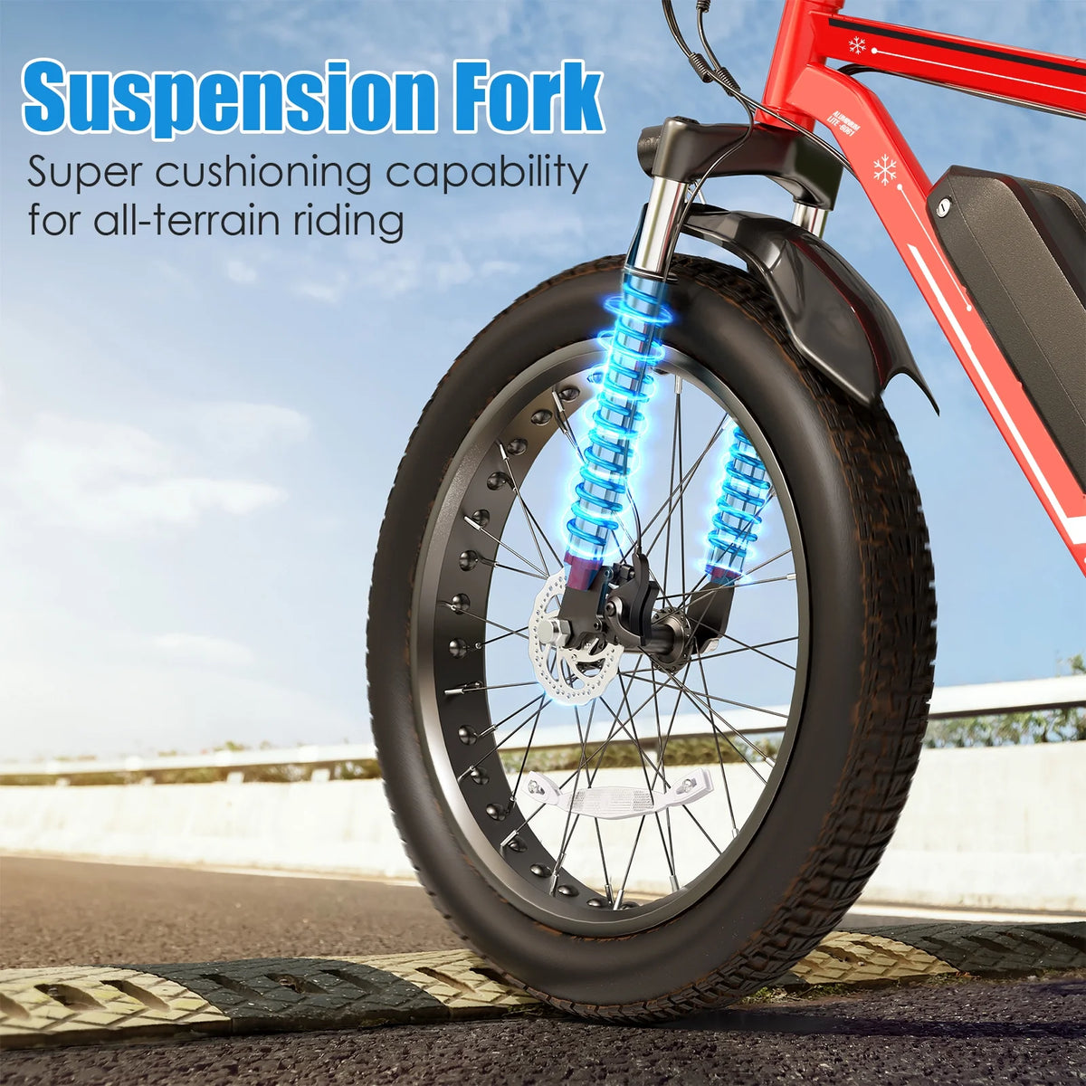 26"X4.0 Fat Tire Electric Bike, 624Wh Battery, 48V 500W Ebike Electric Mountain Bike, Cruise Control Mode, Adult E Bikes for Men, LCD Meter, 7-Speed Snow Bike Beach E-Bike for Adults UL2849 — product view 9