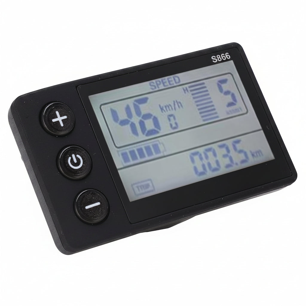 Electric LCD Display Smart Computer Handlebar Mount, IP65 Electric Cycle Computer Electric Scooter Control Panel, Speedometer Odometer for Replacement — product view 9