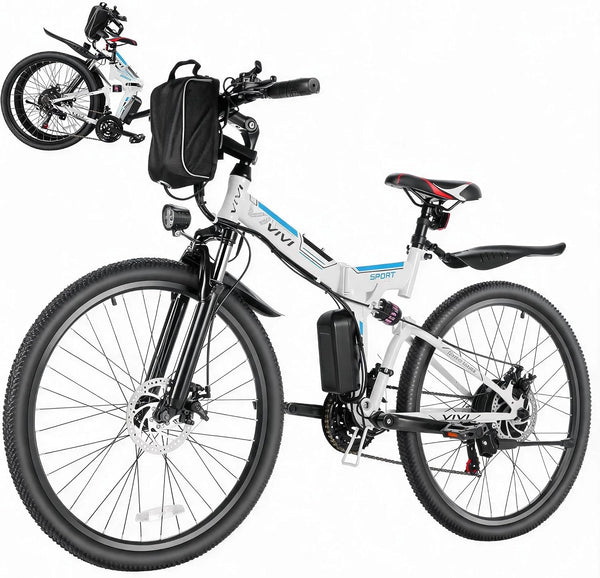 M026TGB Electric Bike 26" Electric Bike for Adults, 500W (Peak 1000W Motor Folding Electric Mountain Bike, 48V Removable Battery Ebike, 21 Speed Ebike, up to 50 Miles