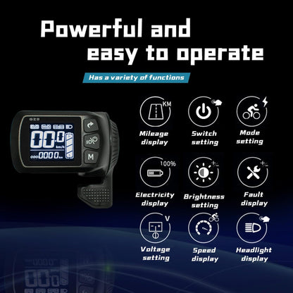 24V 36V 48V Ebike Controller Kit 500W Brushless Controller and LCD Display | 25A Brushless Motor Controller for Ebike, Electric Scooter Controller Replacement or Upgrade, Hall E Bike Speed Controller — product view 4