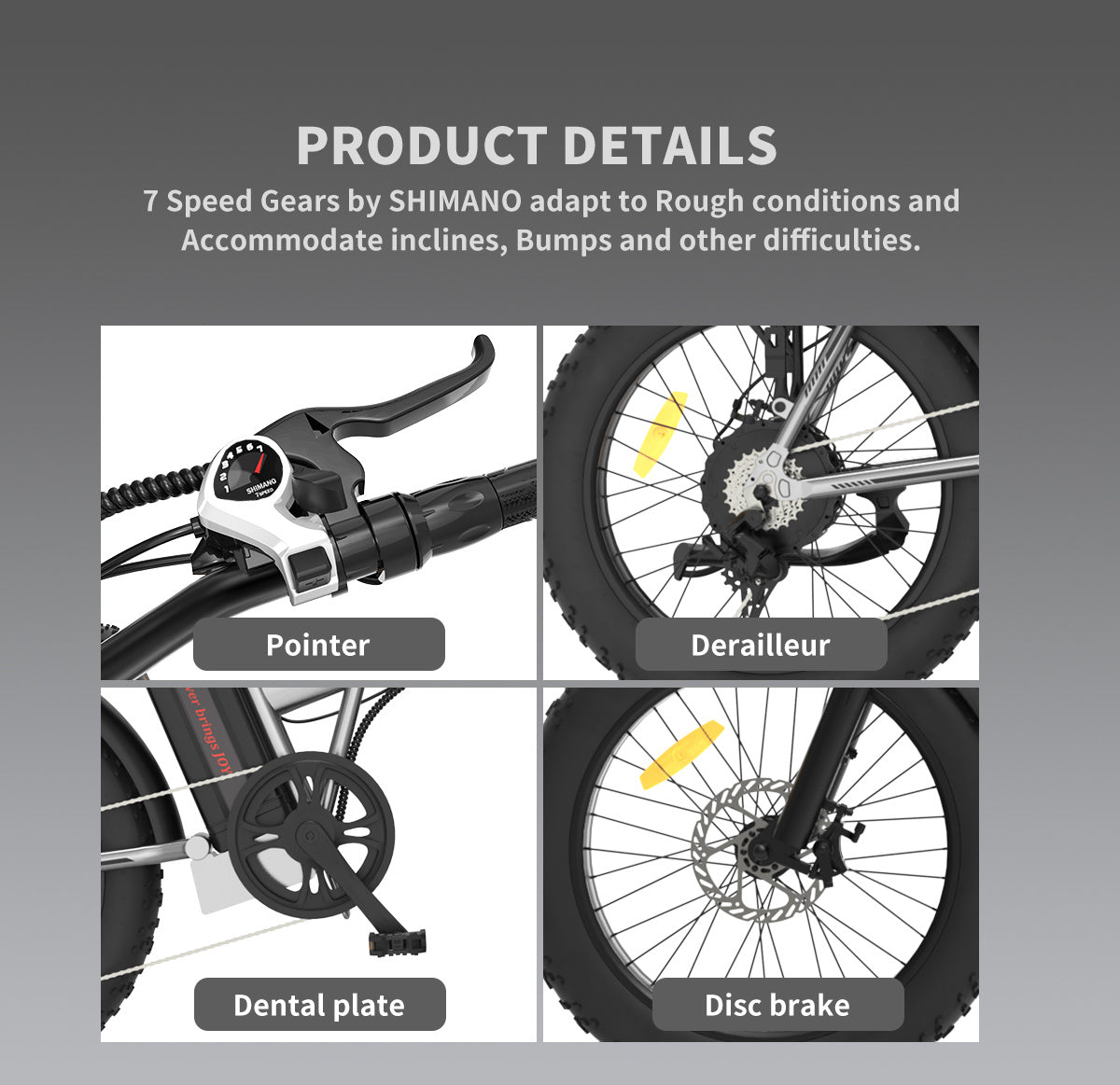 20x4.0 Inch Foldable Fat Tire Electric Bike 48V 12.5AH Extended Range Dual Disc Brakes  Fenders
