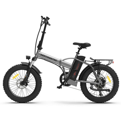 20x4.0 Inch Foldable Fat Tire Electric Bike 48V 12.5AH Extended Range Dual Disc Brakes  Fenders