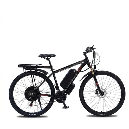 Ebike AKEZ 1000W CityElectricBike Detachable 13Ah Battery Electric Bike 60 Mile Range Dual Disc Brake Alloy Electric Bike