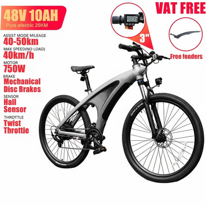 HUANCI Q5 Electric Bike for Adults 2000W Off-road Tire E Bike 48V 20Ah Battery 60KM/H Electric Bicycle for Commuting Long Range