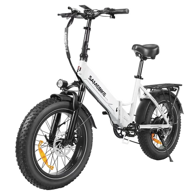 20*4.0 inch fat tire folding electric bicycle, 750W motor urban mountain E-Bike, 48V13AH battery adult electric scooter
