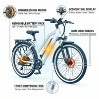 Loeook 26" Step-Thru Electric Bike – 48V, 50-Mile Range — product view 3