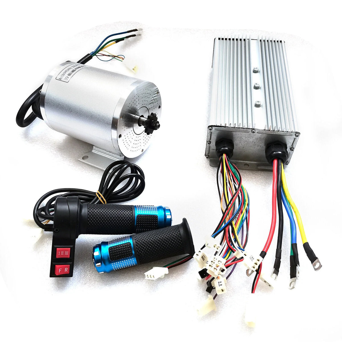 Electric Brushless Dc Motor Kit 60V 2000W Brushless Motor with Controller and Pair of Universal Throttle Conversion Kit for Electric Scooter Bike Motorcycle DIY Part — product view 10