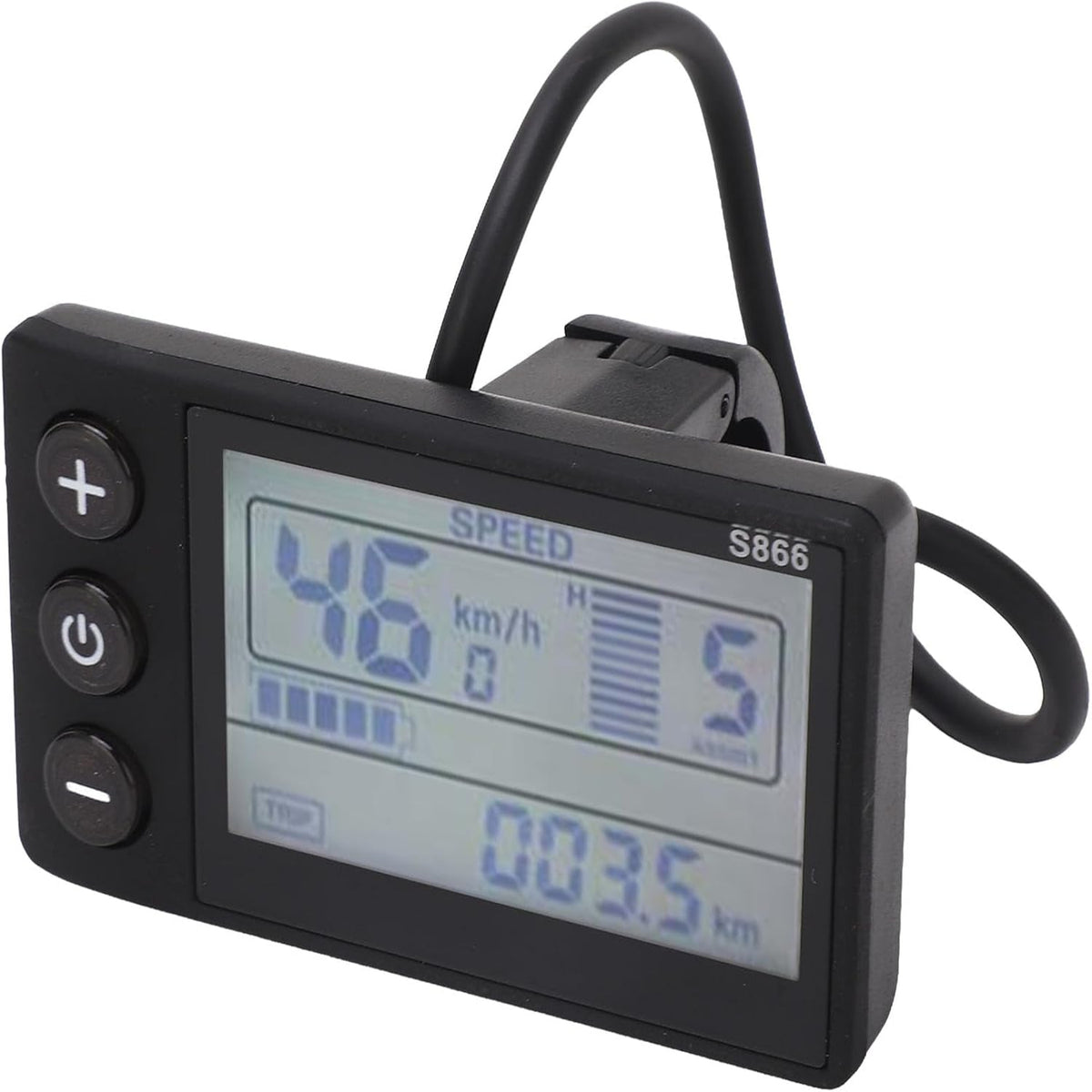 Electric LCD Display Smart Computer Handlebar Mount, IP65 Electric Cycle Computer Electric Scooter Control Panel, Speedometer Odometer for Replacement — product view 2