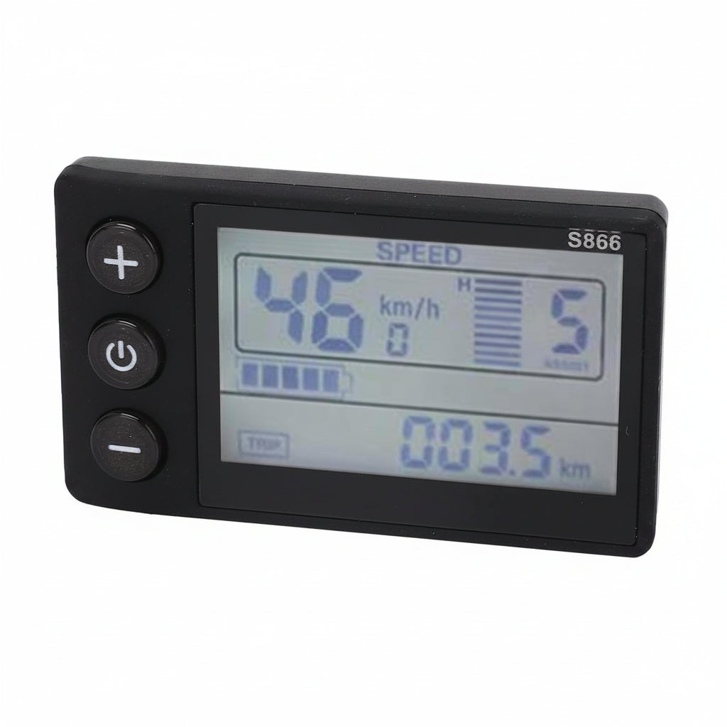 Electric LCD Display Smart Computer Handlebar Mount, IP65 Electric Cycle Computer Electric Scooter Control Panel, Speedometer Odometer for Replacement — product view 4