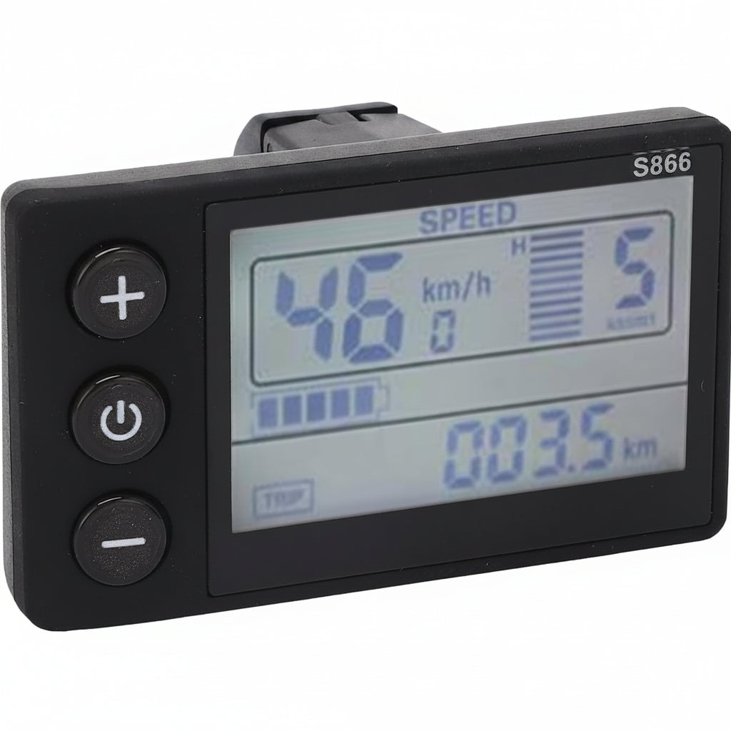 Electric LCD Display Smart Computer Handlebar Mount, IP65 Electric Cycle Computer Electric Scooter Control Panel, Speedometer Odometer for Replacement — product view 5