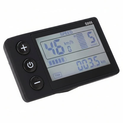 Electric LCD Display Smart Computer Handlebar Mount, IP65 Electric Cycle Computer Electric Scooter Control Panel, Speedometer Odometer for Replacement — product view 9